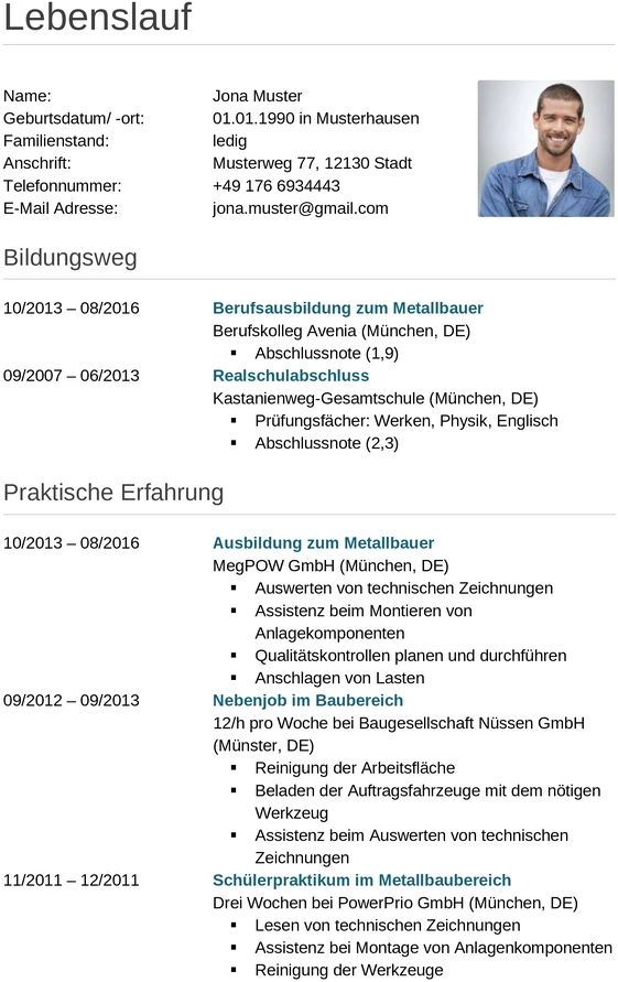 lebenslauf-metallbauer-schlosser-berufsausbildung-erfahrungen