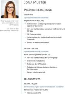 lebenslauf-operationstechnische-assistentin