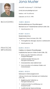 lebenslauf-physiotherapeut-ohne-berufserfahrung