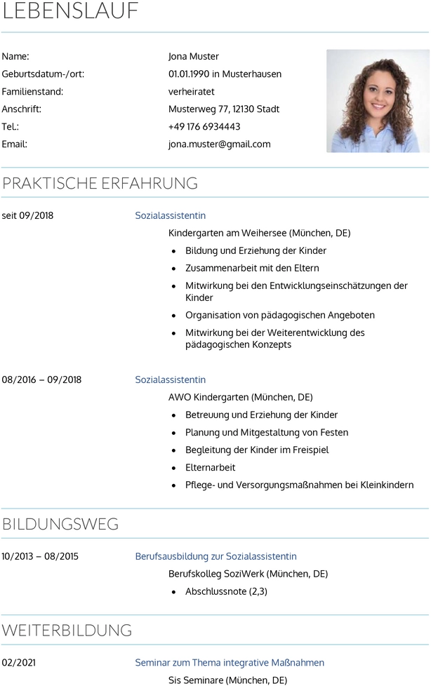 lebenslauf-sozialassistentin-vorlage