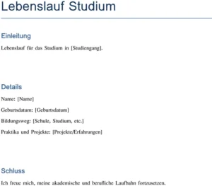 lebenslauf-studium-vorlage-gestalten