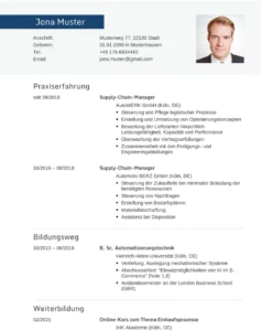 lebenslauf-supply-chain-manager