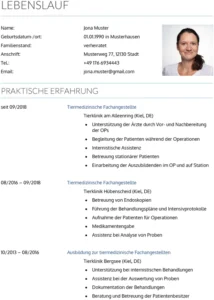 lebenslauf-tiermedizinische-fachangestellte