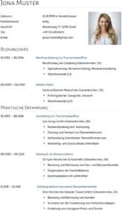 lebenslauf-tourismuskauffrau-ohne-berufserfahrung