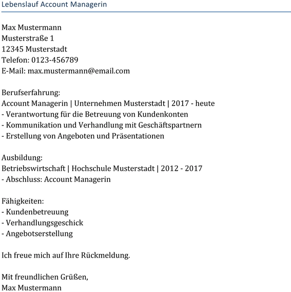 lebenslauf-vorlage-account-managerin