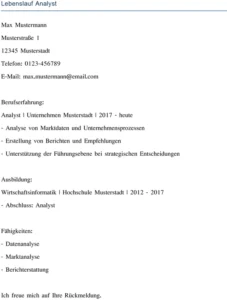 lebenslauf-vorlage-analyst-optimale-bewerbung