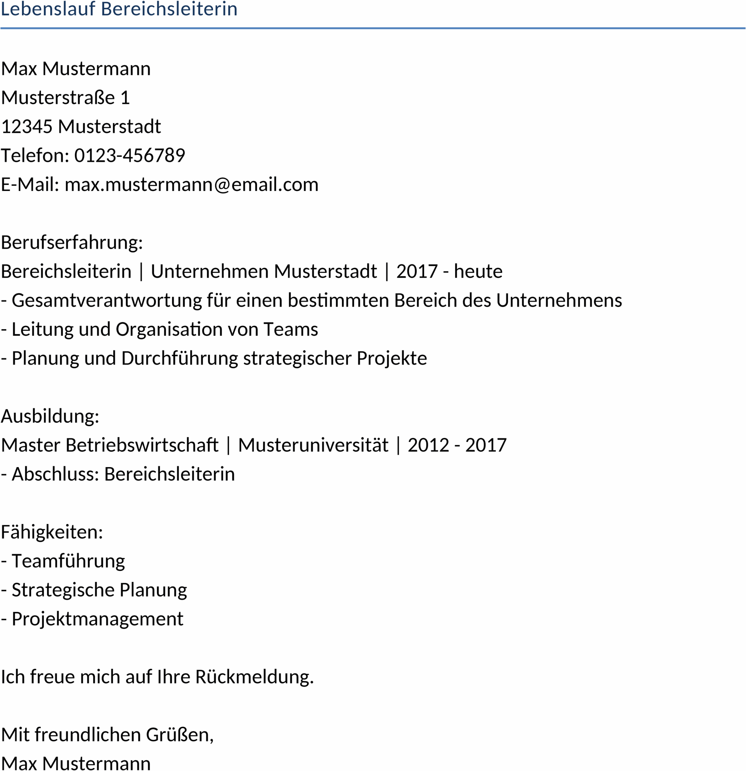 Lebenslauf Vorlage Bereichsleiterin.docx