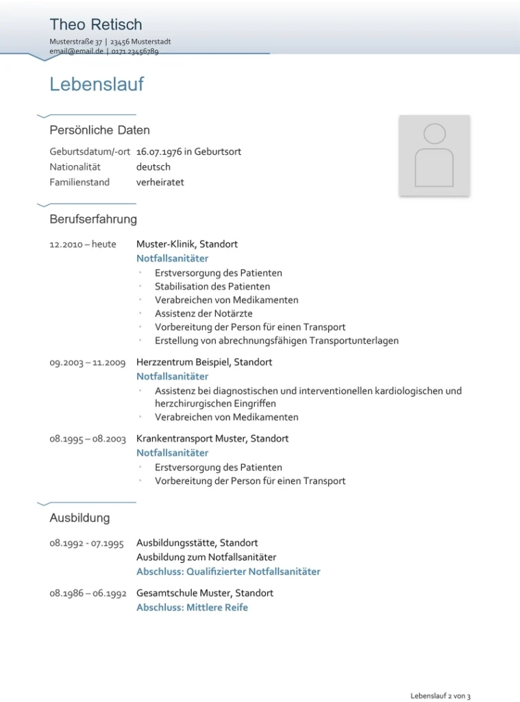 lebenslauf-vorlage-berufliche-entwicklung