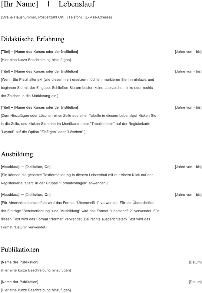 lebenslauf-vorlage-berufseinsteiger-und-profis
