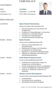 lebenslauf-vorlage-finanzwirtschaft-steuerberatung