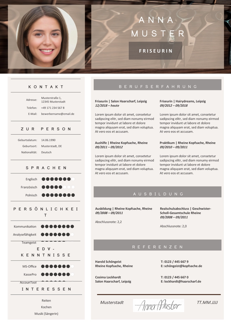 lebenslauf-vorlage-friseur-mit-gestaltung-und-struktur
