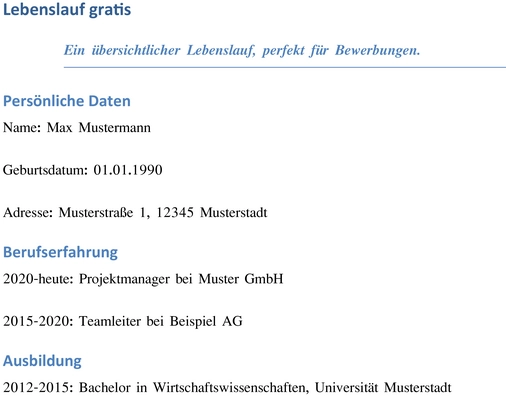 lebenslauf-vorlage-fuer-bewerbung-gestalten