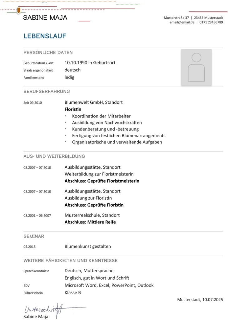 lebenslauf-vorlage-fuer-bewerbung-gestalten