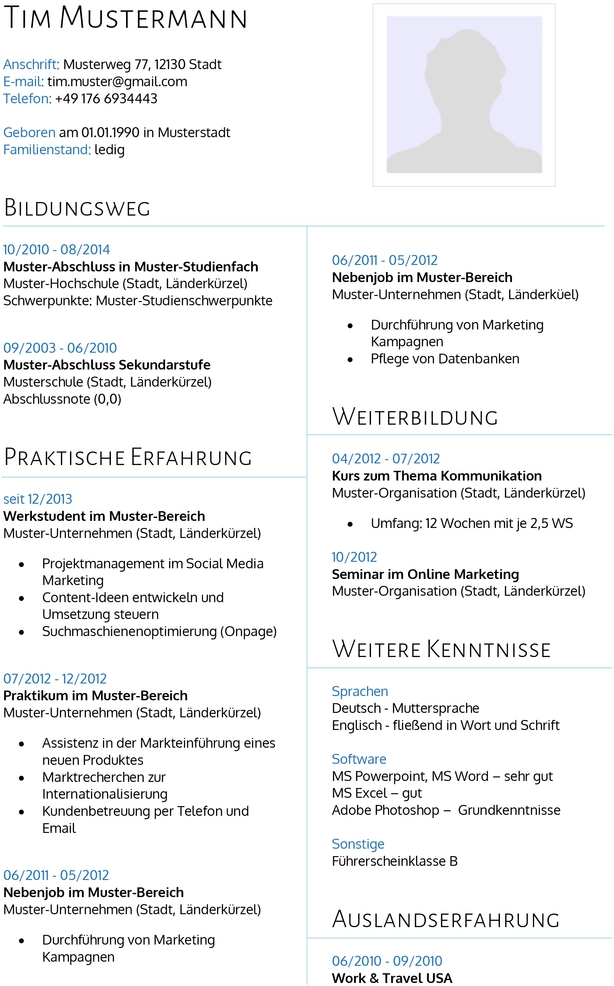 lebenslauf-vorlage-fuer-bewerbung-und-hr-management