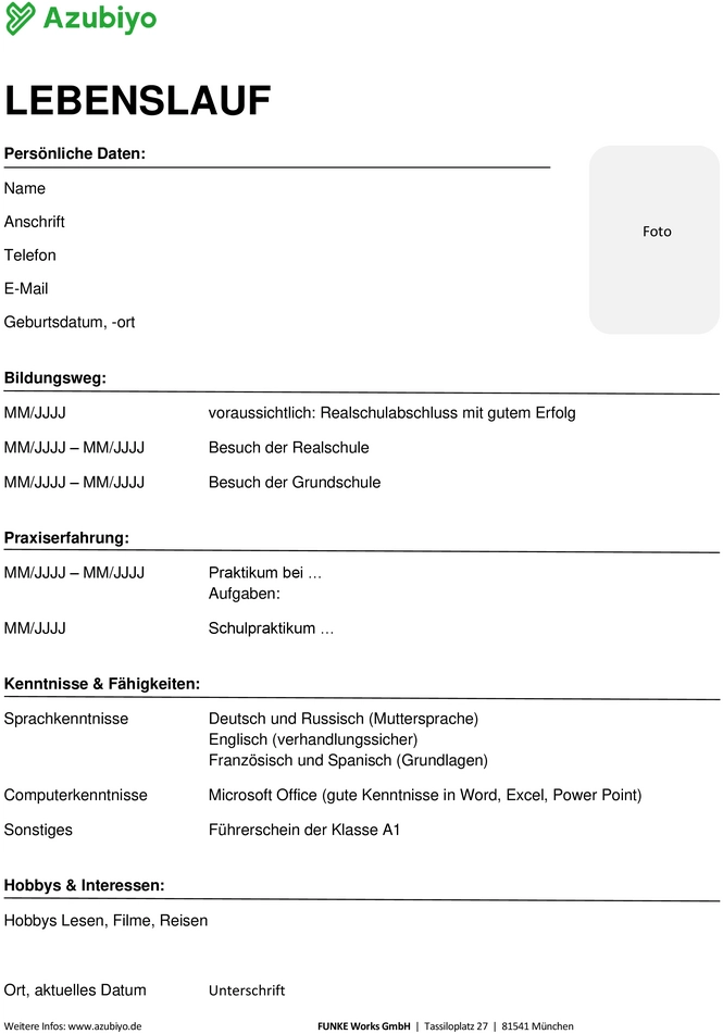 lebenslauf-vorlage-fuer-bewerbungen-und-schule