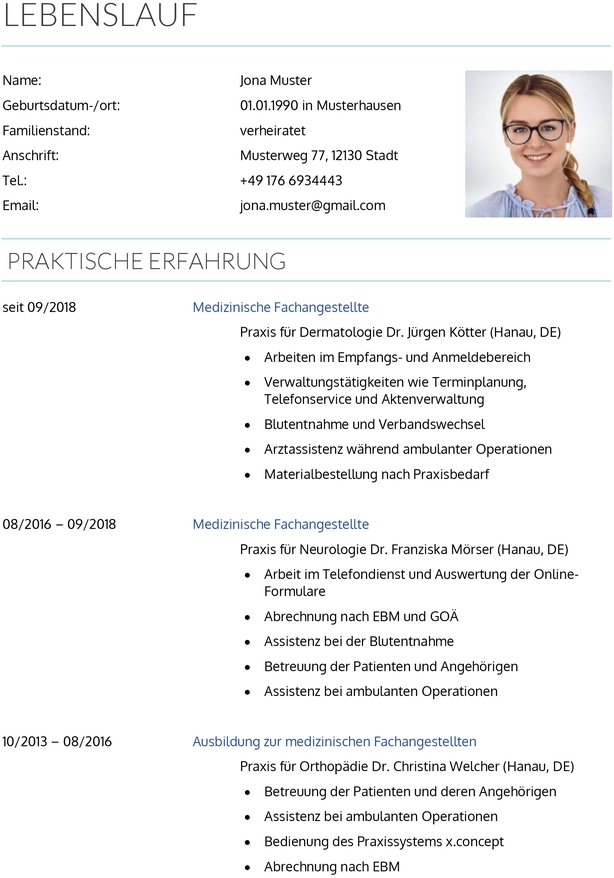 lebenslauf-vorlage-fuer-medizinische-fachangestellte