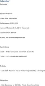 lebenslauf-vorlage-fuer-schueler