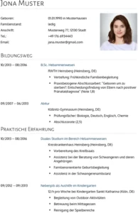 lebenslauf-vorlage-hebamme-ohne-berufserfahrung
