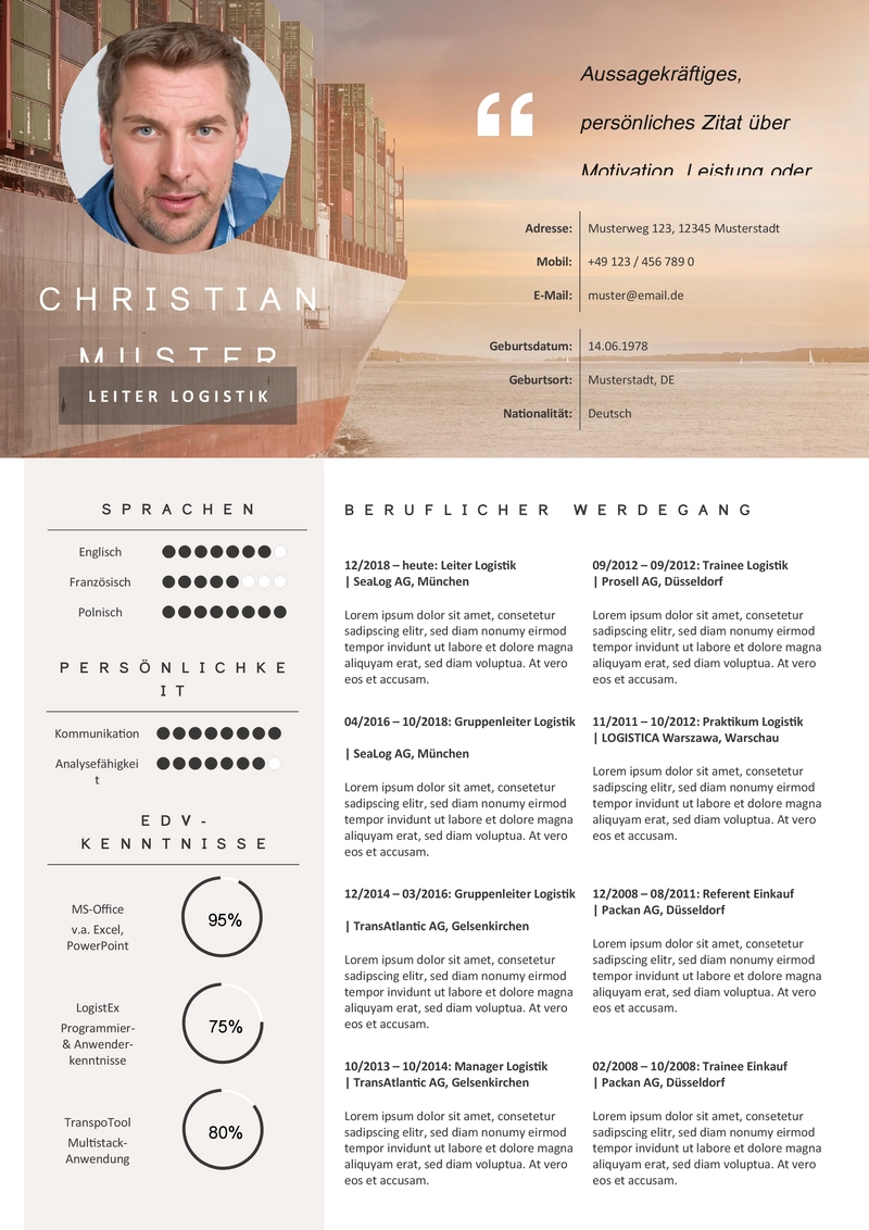 lebenslauf-vorlage-logistik-mit-individueller-note