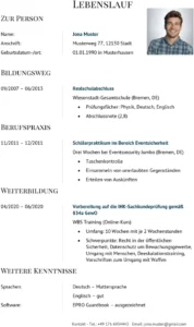lebenslauf-vorlage-sicherheitsmitarbeiter-sicherheitsdienst