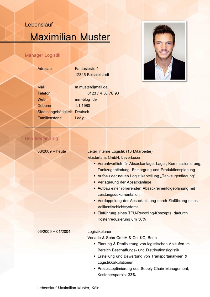 lebenslauf-vorlage-strukturierte-gestaltung