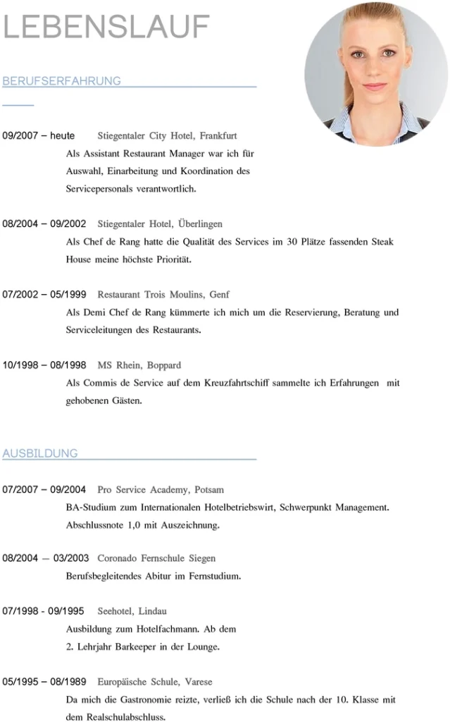 lebenslauf-vorlage-tabellarisch-berufserfahrung-ausbildung-besondere-kenntnisse