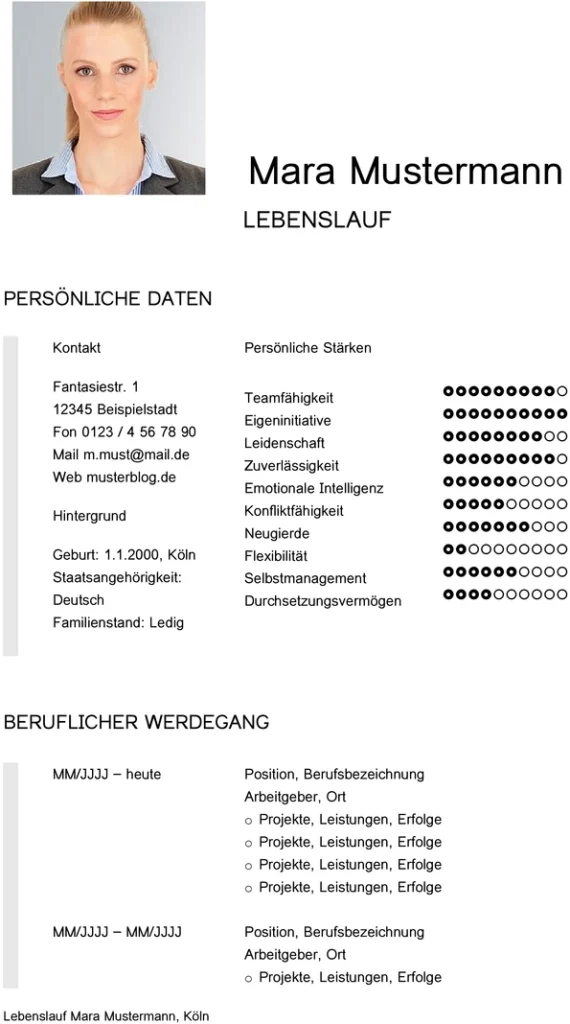 lebenslauf-vorlage-tabellarisch-professionell-erstellen