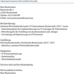 lebenslauf-vorlage-wirtschaftsinformatik