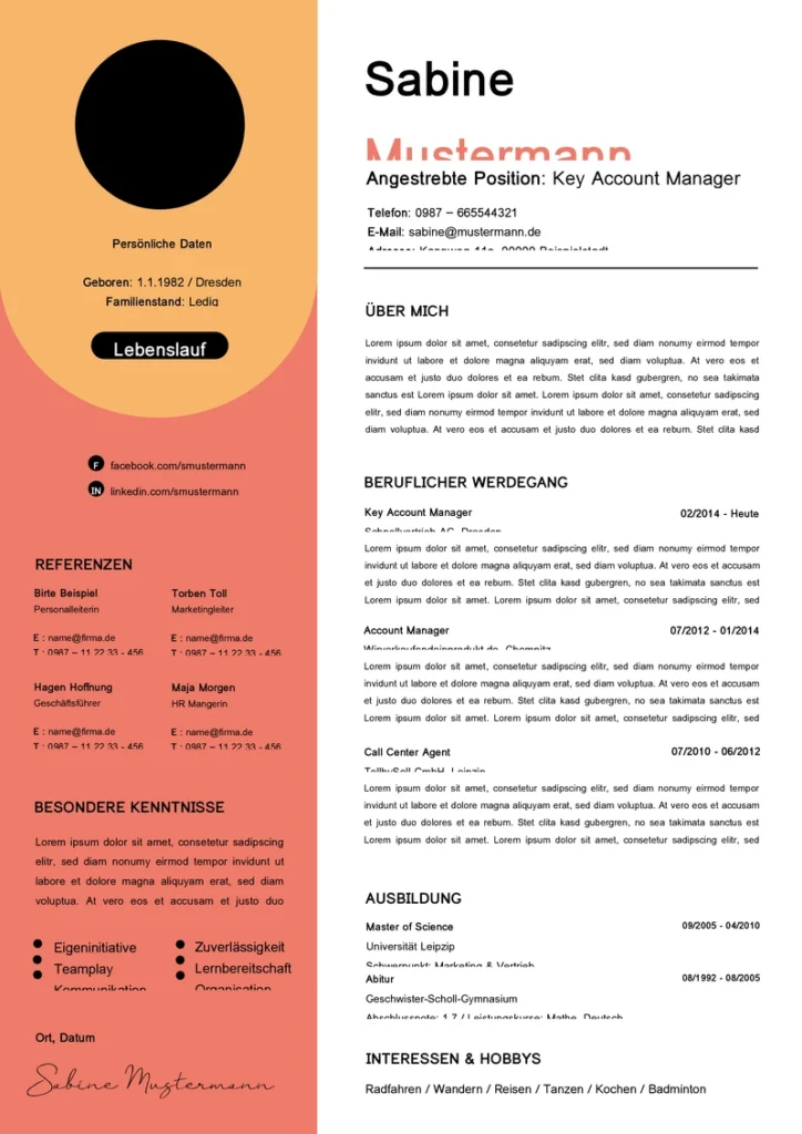 lebenslauf-vorlage-word-key-account-manager