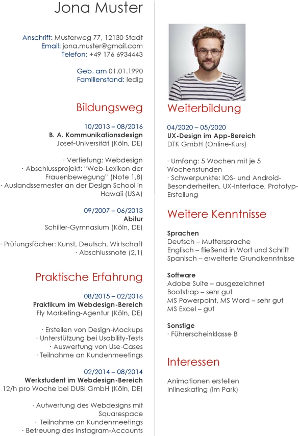 lebenslauf-webdesigner-ux-design-gestalten