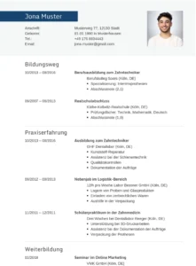 lebenslauf-zahntechniker-berufserfahrung-gestalten