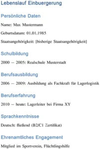 lebenslauf-zur-einbuergerung-vorlage
