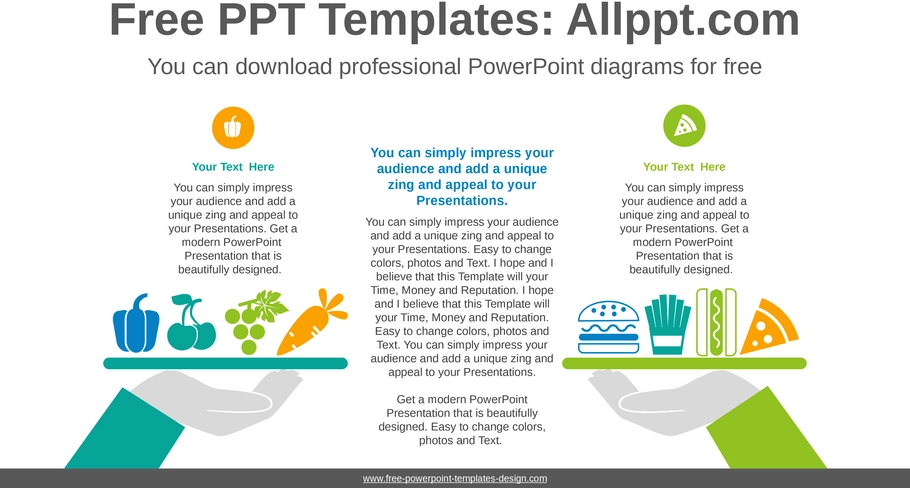 lebensmittelvergleiche-powerpoint-vorlage