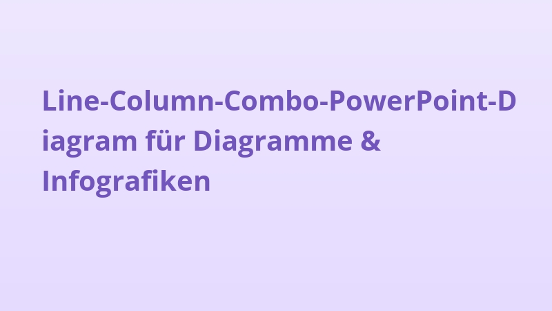 Line-Column-Combo-PowerPoint-Diagram für Diagramme & Infografiken