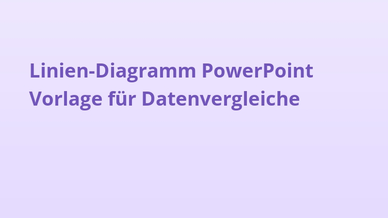 Linien-Diagramm PowerPoint Vorlage für Datenvergleiche