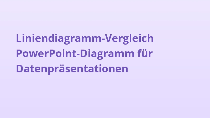 Liniendiagramm-Vergleich PowerPoint-Diagramm für Datenpräsentationen