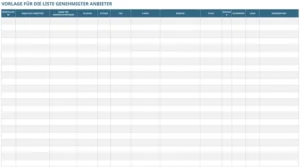 liste-genehmigter-anbieter-organisieren