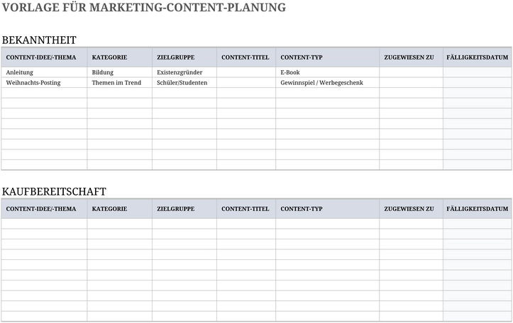 marketing-content-plan-vorlage
