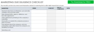 marketing-due-diligence-checklist-pdf