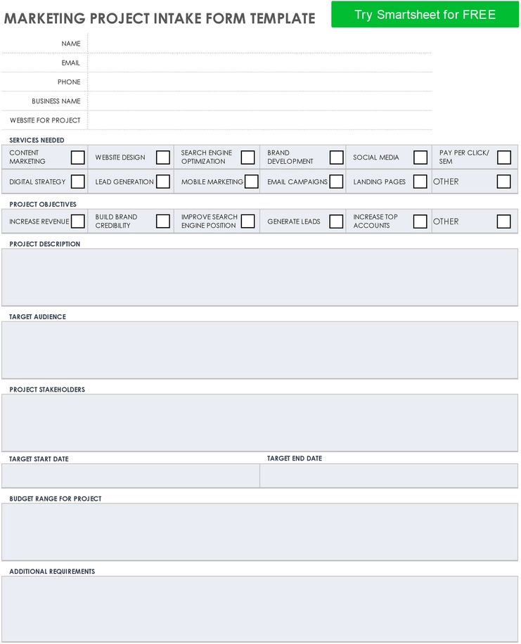 marketing-project-intake-form
