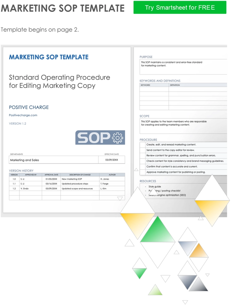 marketing-sop-vorlage