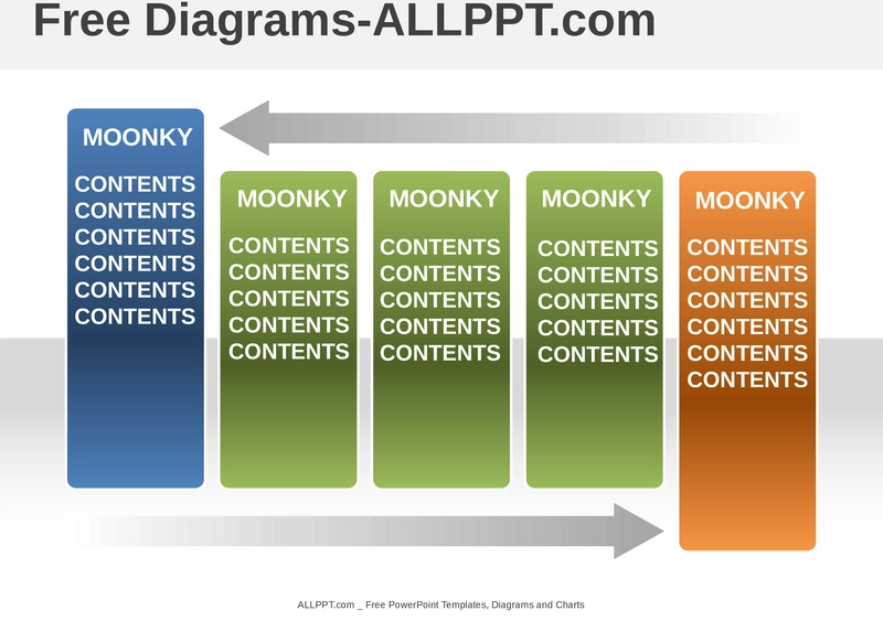 matrix-arrow-ppt-diagramm-vorlage