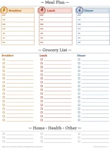 meal-plan-einkaufszettel-wochenplanung