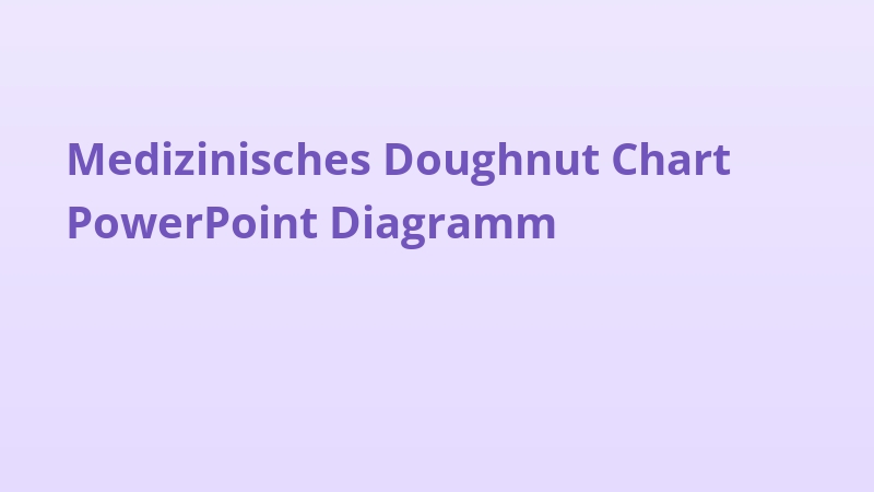 Medizinisches Doughnut Chart PowerPoint Diagramm