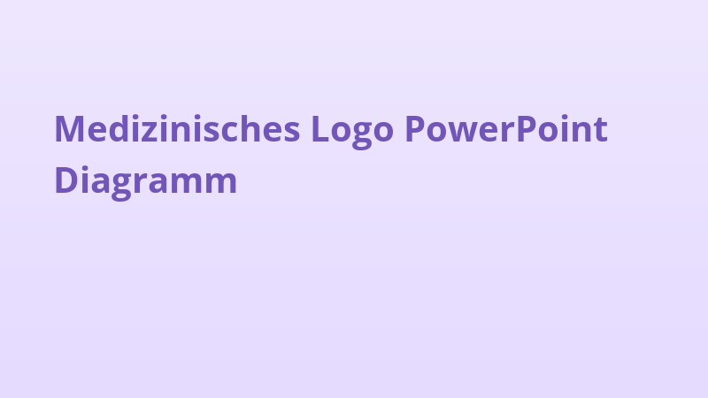 Medizinisches Logo PowerPoint Diagramm