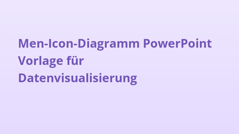 Men-Icon-Diagramm PowerPoint Vorlage für Datenvisualisierung