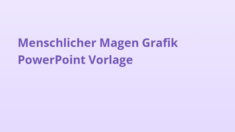 Menschlicher Magen Grafik PowerPoint Vorlage