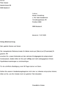 mietzinsreduktion-antrag-vorlage