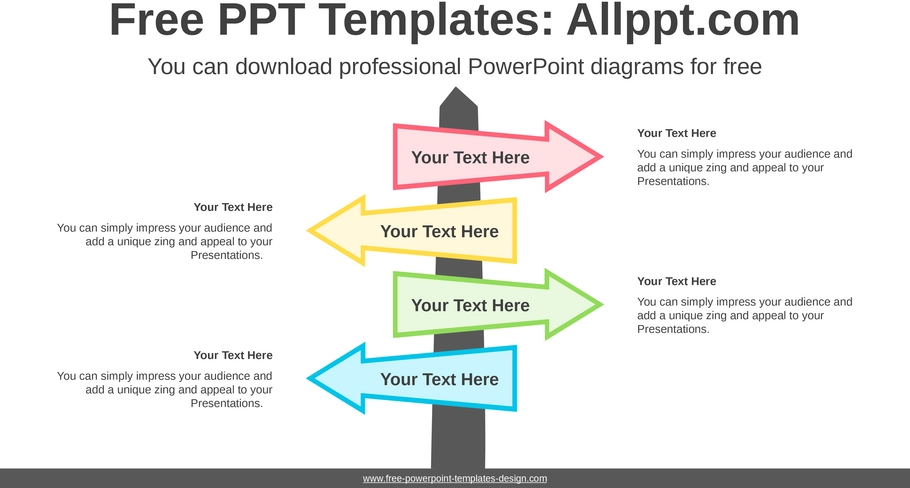 milestone-arrow-diagramm-powerpoint-vorlage