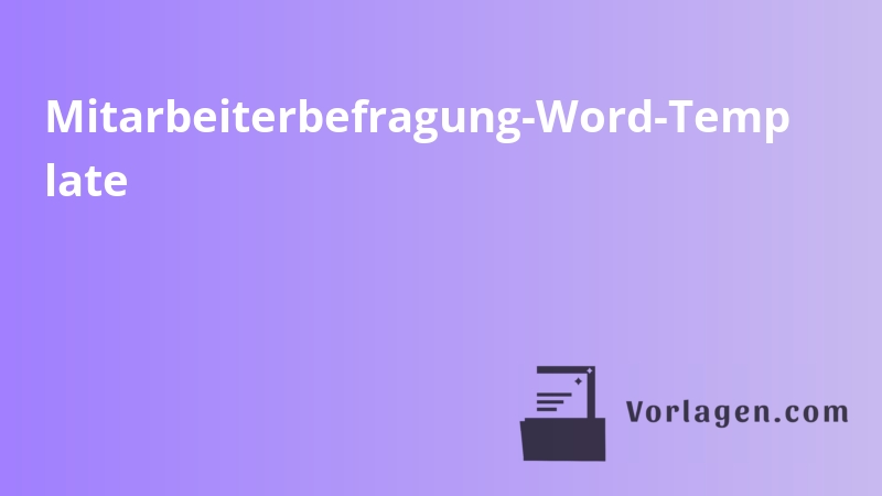 Mitarbeiterbefragung-Word-Temp late